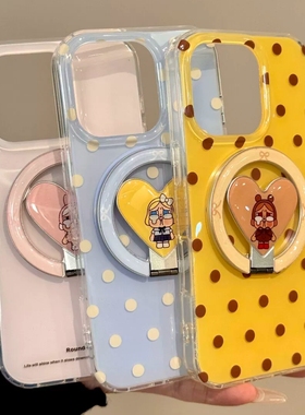 爱心哭娃360度磁吸支架适用A5/OPPO Reno14/13/15/11F/10手机壳findX9/X7ultra/X8S+A78可爱A6pro/K9/A3/A5/9