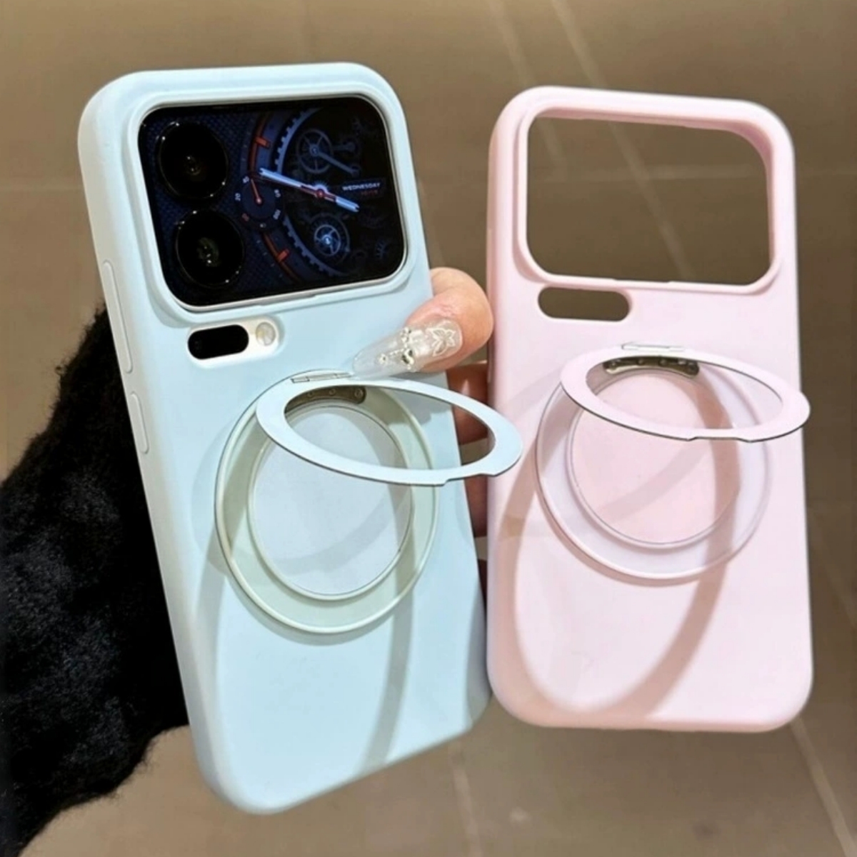 360度旋转磁吸金属指环支架适用OPPOFindx9手机壳欧珀X9pro液态硅胶Findx8Ultra全包X8防摔x8s高档简约纯色软