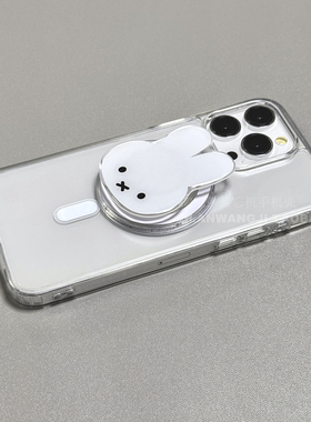 磁吸米菲兔可爱卡通适用A3x/OPPO findx8s+X6全包A5PRO手机壳带支架Reno15/12F/11/854pro透明K12X/A98/A55/6