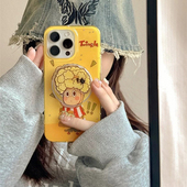 S24 A36 S10手机壳A25黄色S24 S21 Note20 A54 趣味可爱星星人磁吸适用三星S25ultra A16 A71新品 A56