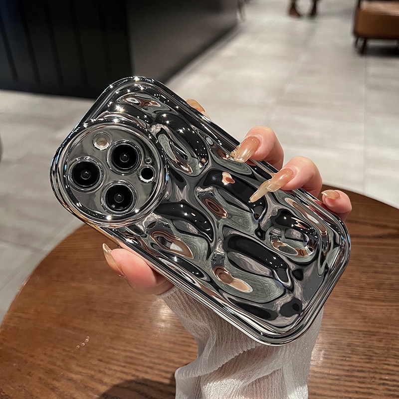 高级电镀奢华适用vivo X90/X80/X60银色手机壳Y53s陨石纹Y76S创意个性S16pro女s12软硅胶S10防摔y33e/y30全包