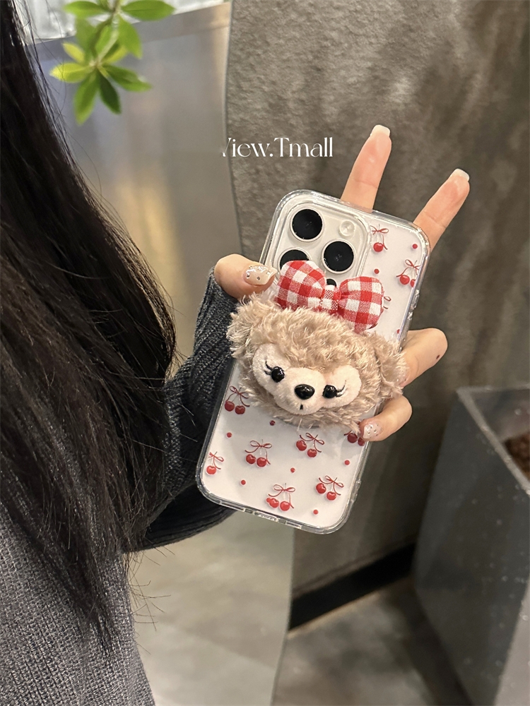 磁吸毛绒雪莉玫支架适用K50小米14Ultra手机壳13/98/10S红米k70/K60e/note13R/12/10可爱9pro硅胶civi3/MIX4