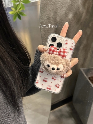 磁吸毛绒雪莉玫支架适用K50小米14Ultra手机壳13/98/10S红米k70/K60e/note13R/12/10可爱9pro硅胶civi3/MIX4