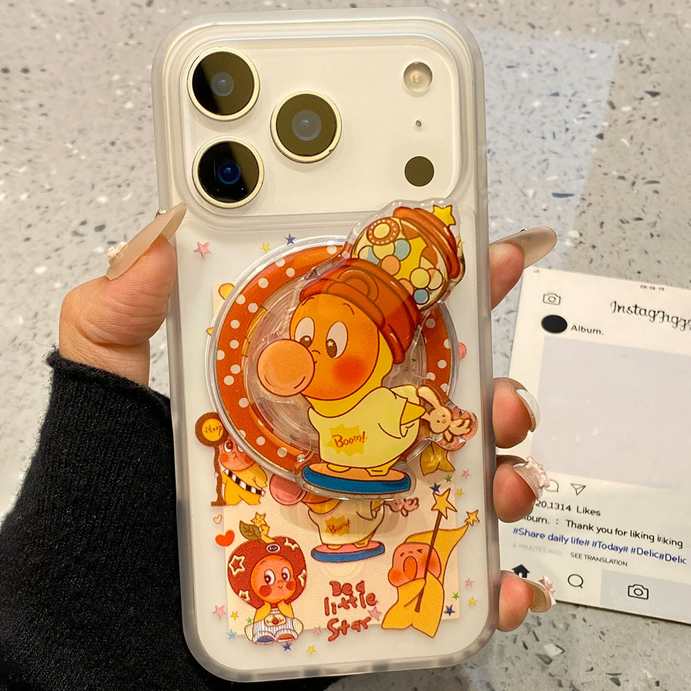 童趣星星人卡通带磁吸适用小米14T/15/13TPRO/NOTE14手机壳pocox7磁吸X3GT/F6/F5红米15R/14软C75/C85/M7pro