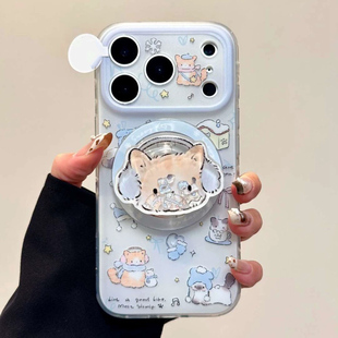 秋冬萌翻猫咪带磁吸支架适用NOthing 2A/3手机壳2谷歌Pixel9/10PROXL/87可爱mote edge60pro女56华硕ROG9软54