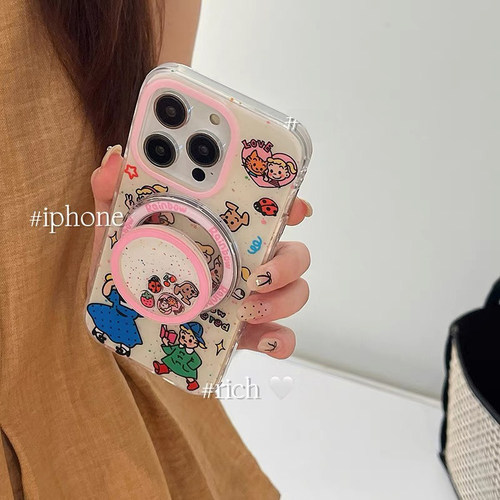 磁吸原田治动漫支架卡通适用oppo findx8手机壳reno13/12F/98543/A2pro/A3/X7Ultra可爱7SE/A57软A58/A96/K10