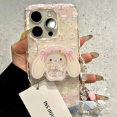 A98 K12S 76手机壳FindX8S A3X A5pro A58 12F X7Ultra新款 Reno15 少女心潮摇摇乐创意支架适用OPPO