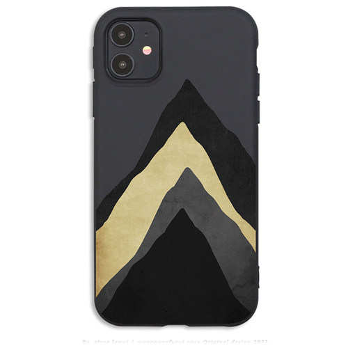 简笔山脉简约苹果14软壳古风