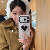 FindX9 10手机壳A79韩系A6pro X8S 11F OPPO A58 波点蝴蝶结折叠磁吸支架适用A3 Reno15 A5X K13