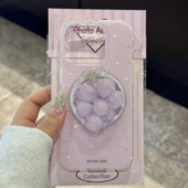 p60e畅享70 紫色泼墨葡萄带磁吸支架适用P70华为nova10 9876SE 54e手机壳MATE60硅胶Pura70 p50 P30pro