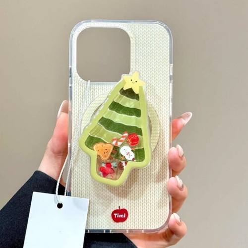 圣诞树摇摇乐磁吸支架适用y500/vivo x300手机壳X100Spro/S30/X200搞怪s19/X90S手机壳S20软y78/V29/Y33s/y36