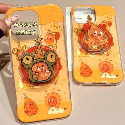 黄星人摇摇乐磁吸支架适用红米K50/K60e小米15/14手机壳note12/10S个性13T/11T趣味K70至尊turbo4可爱k80pro