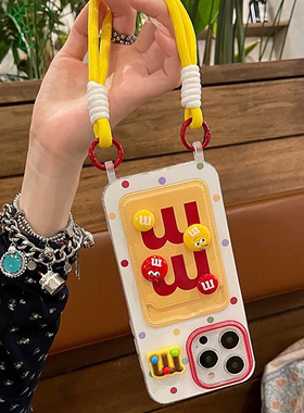 MM豆豆手拎可背挂绳适用荣耀magic6/200PRO手机壳100/90/70/80pro可爱60/50pro硅胶V40斜挎X50插卡X40GT女X30