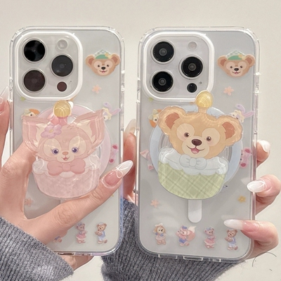 玲娜贝儿磁吸支架适用小米14T/13T PRO海外版NOTE11s手机壳poco X3GT/X6/F5红米13/14C可爱M55/12情侣M6/F3pr