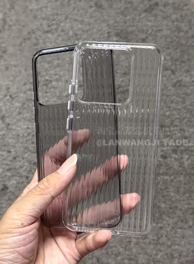 立体行李箱光栅PC瓦楞适用三星S24ultra手机壳S23+高级感S25圆边S24+简约s23 ultra不易脏s23u透黑PC光面男女