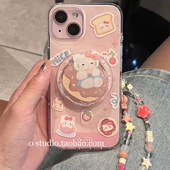 magic76543 200女X50i 甜甜圈猫咪磁吸支架适用荣耀300 80GT X60可爱100pro手机壳play6 畅玩40plus