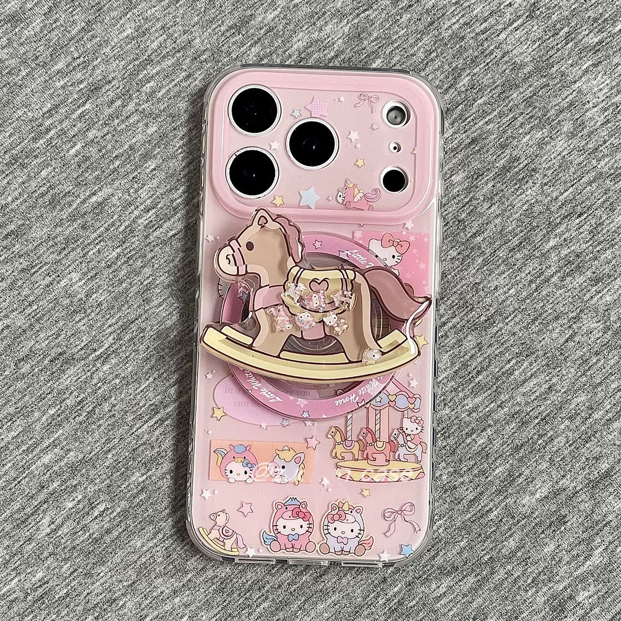 少女粉木马KT磁吸支架适用NOthing 2A/3手机壳2谷歌Pixel9/10PRO/876可爱mote edge60pro/G56华硕ROG9/54新款