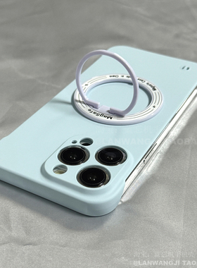 软糯奶蓝色可磁吸适用oppofindx8s/X7支架reno12/11/13手机壳576轻薄A58简约A3/A2pro散热K12/A97半包A93/A55