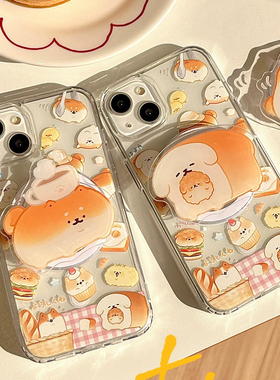 磁吸日系柴犬支架可爱适用荣耀300/100/magic8546/90GT/80/70/60se/X9B华为200手机壳play8T/X40/X50i+畅玩40