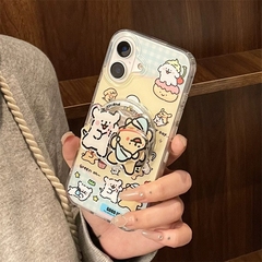 线条小狗旋转磁吸支架适用华为GT荣耀400/300/80手机壳magic8/90/2008可爱X9C/X40趣味60/X50pro/X70i畅玩60m