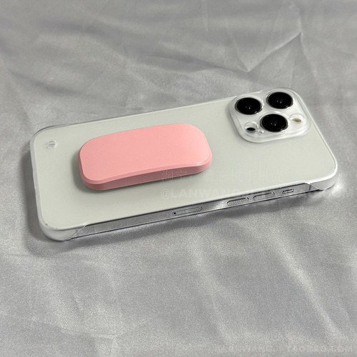 甜美清新粉适用三星S22手机壳S24半包Note20磨砂S10+小众9支架ultra透明S23女S20裸机S21防摔PP磨砂FE创意女