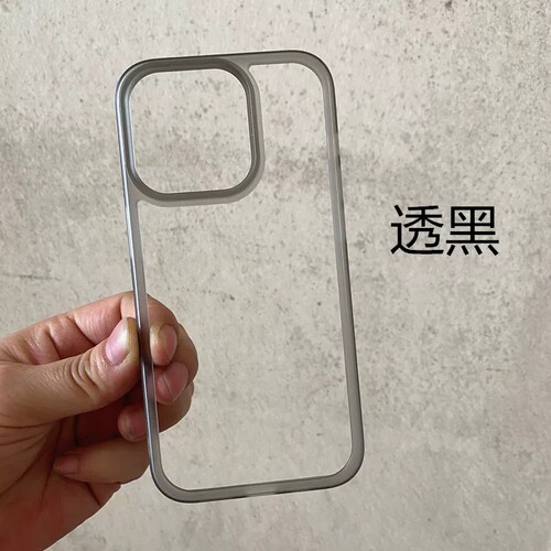 透黑磨砂无背板纯边框适用IQOO15T/13/Z11x手机壳iQOO Neo9镂空散热Z11/Z10 Turbo防摔7pro+纯色6/12/8/Ultra