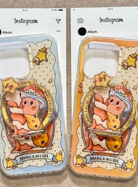 许愿蜡烛星星人磁吸旋转支架适用p60华为mate70/nova13/12/14/10se/9457SE手机壳Pura70可爱P20畅享60/P40pro