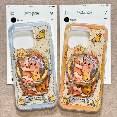 许愿蜡烛星星人磁吸旋转支架vivo X100/X80/s50/X90适用x200promini手机壳X300情侣S12/y37/V30/Y78/Y52/Y73S