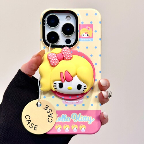 黄发潮猫咪磁吸支架适用传音HOT40手机壳15pro红魔11pro+/nfinx Smart8软萌Phone3Apro华硕ZenFone9可爱硅胶