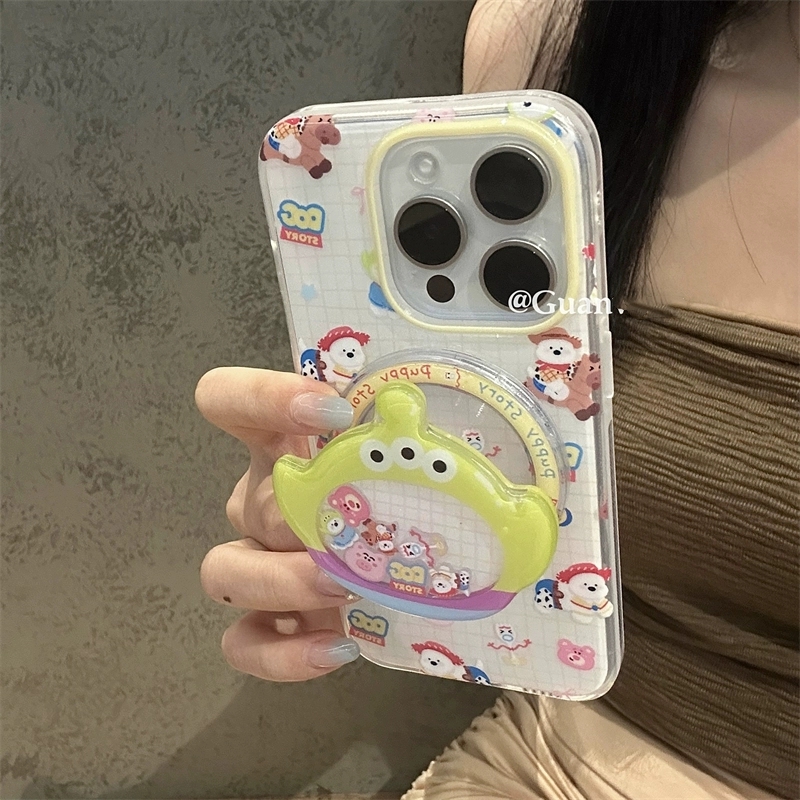 三眼怪摇摇乐磁吸支架适用PURA70华为nova10/12/11se/8947SE手机壳mate60pro+/30可爱P10畅享70S/P50/P40/P30