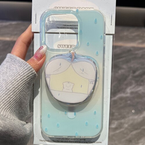 雨滴苹果小猫磁吸支架适用传音HOT40手机壳15pro/红魔10Spro+小众nfinx Smart8/Phone 3Apro华硕ZenFone10软