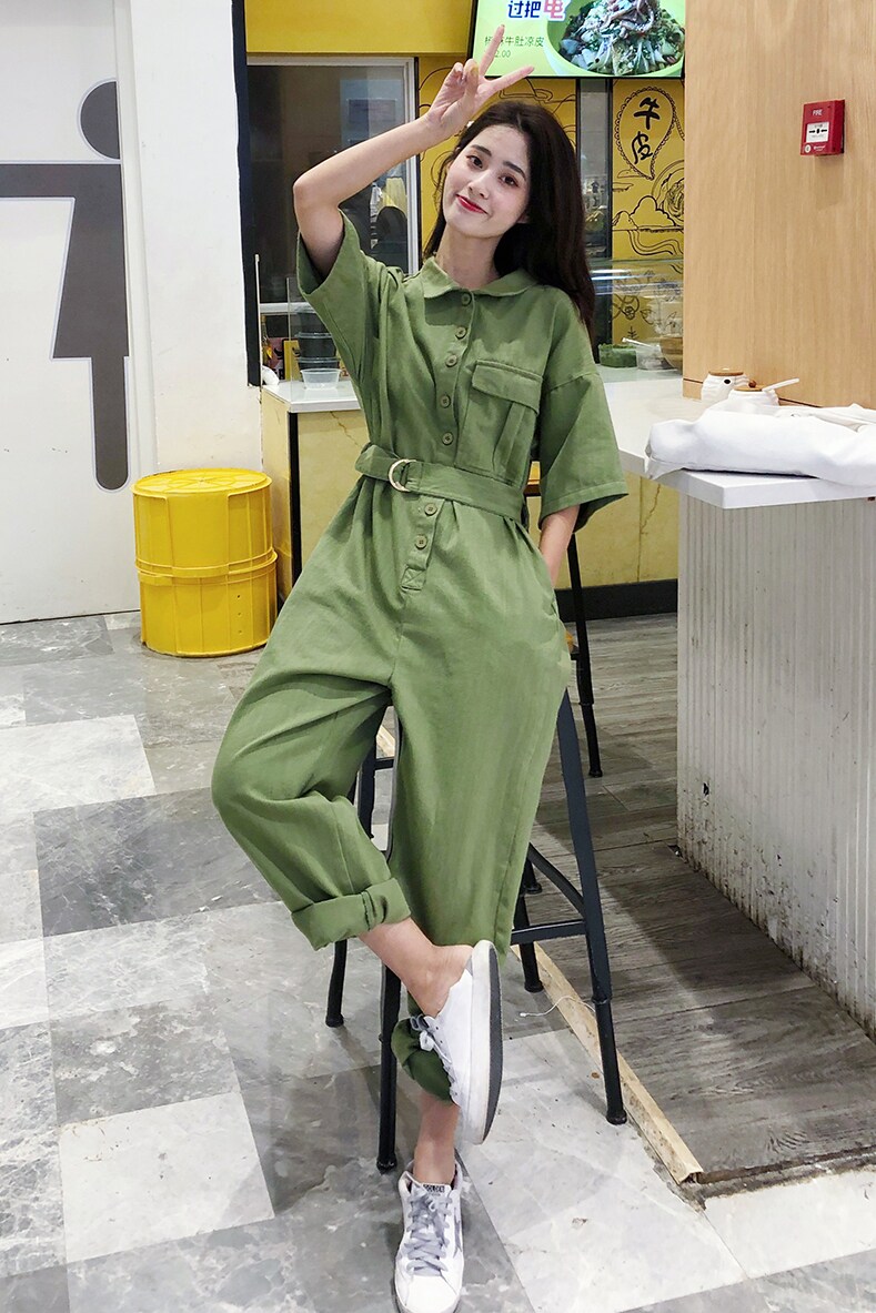 新短袖连体裤8021P120K178,女装连体裤,2C060