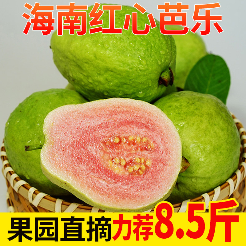 海南红心芭乐当季现摘新鲜水果