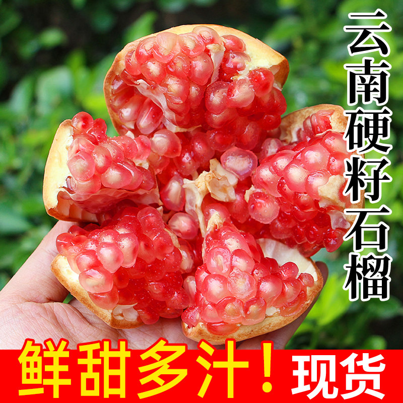正宗蒙自硬籽石榴应新鲜时令水果
