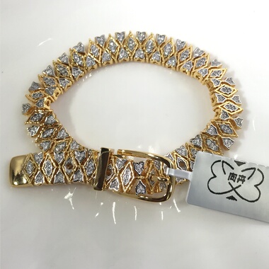 向卉意大利中古925银大鱼海棠系列之金鸢尾花