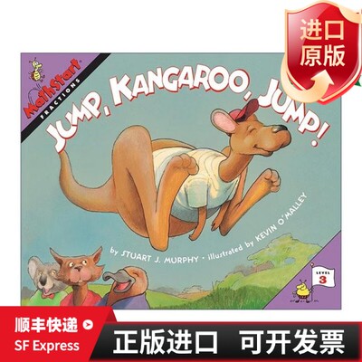 现货 正版Mathstart Level 3: Jump, Kangaroo, Jump!Murphy, Stuart J.出版社9780064467216