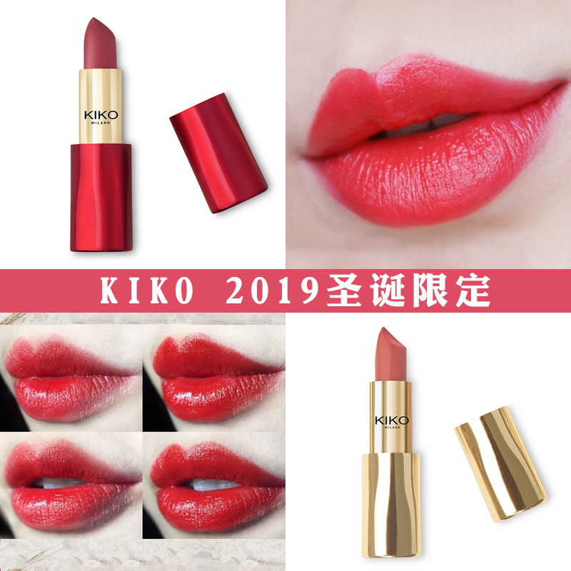 kiko2019圣诞限定哑光口红 03magical holiday 05 04金属限红管06