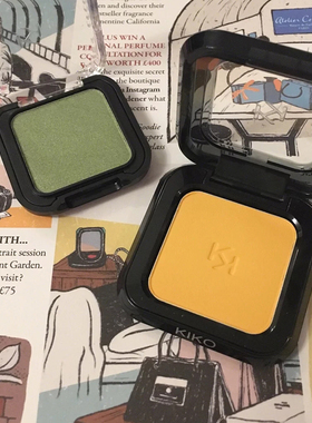 kiko眼影 High pigment 13 鹅绒黄 20号神仙橘 SMart 芥末绿26号