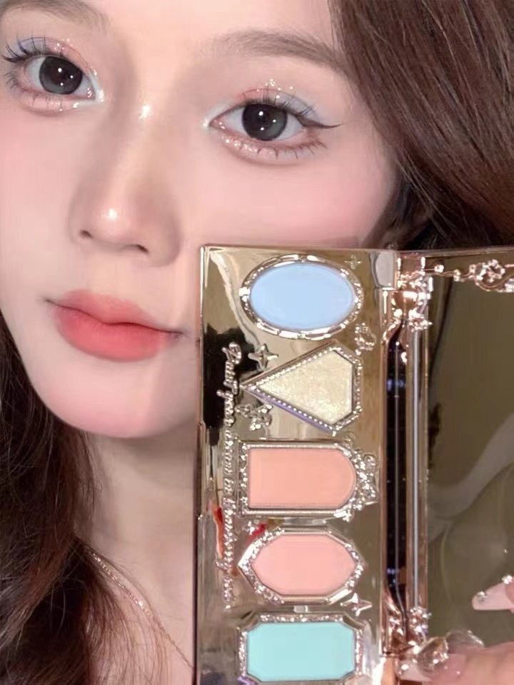 花知晓眼影盘巧克力商店正品大地色彩色2022新款粉色系低饱和度