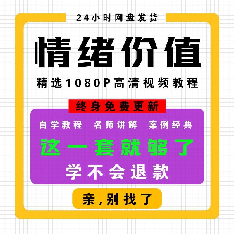 心理学课程情绪价值技巧亲密关系情感学习零基础视频教程