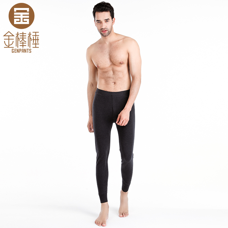 金棒棰男加厚加密抗风保暖羊毛裤
