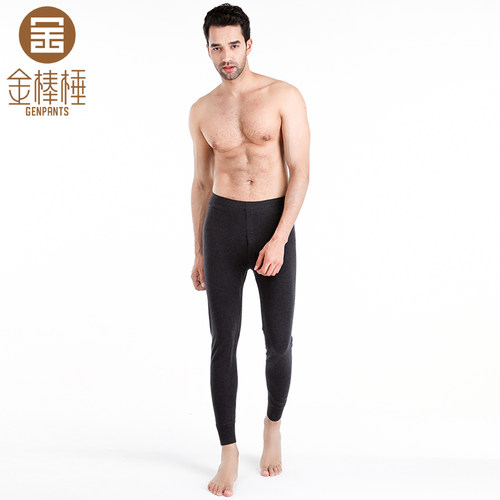 金棒棰男加厚加密抗风保暖羊毛裤