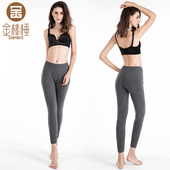 加厚中腰不扎贴身打底绒裤 金棒棰1082女士冬季 针织白山羊绒保暖裤