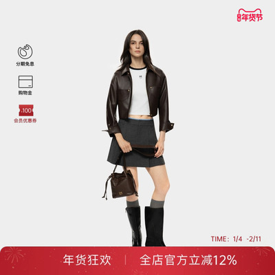 PINKO女士Love Birds LOGO休闲短款修身短袖T恤PAF25121804