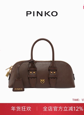 PINKO女式日常通勤气质拉链闭合飞鸟标背提包手提包105334A0QO