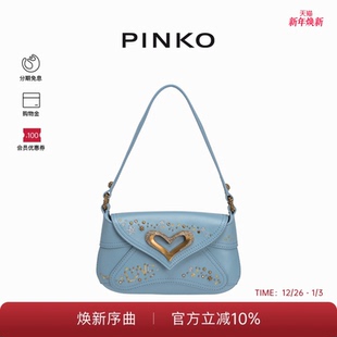 PINKO女士刺绣柳钉爱心搭扣腋下包103764A1YW