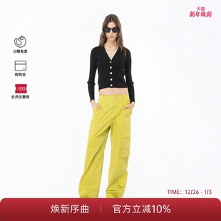 PINKO女士纽扣装 102018A18M 饰针织开衫