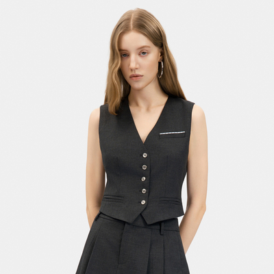 【线上专供】PINKO2026年春季新款西装内搭短马甲马夹PEAF2613060