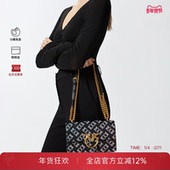 PINKO女士牛皮剖层革背提包小众设计质感休闲通勤100074A1YD