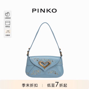 PINKO女士刺绣柳钉爱心搭扣腋下包103764A1YW